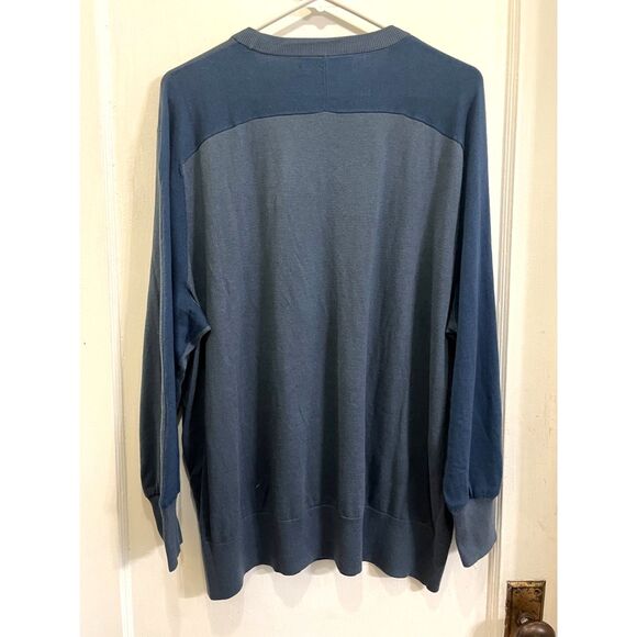 Rag & Bone New York Blue Silk Blend Pullover Sweater Top  Women's Size XXL - Picture 7 of 11